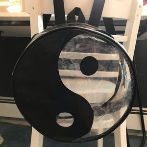 Ying yang clear backpack